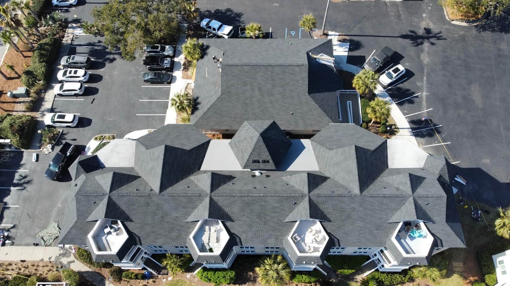 new commercial apartment roof