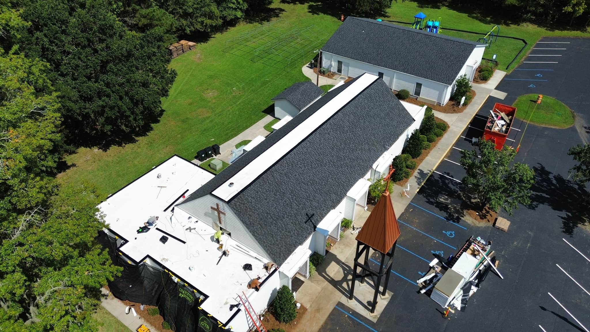 mid project church roof