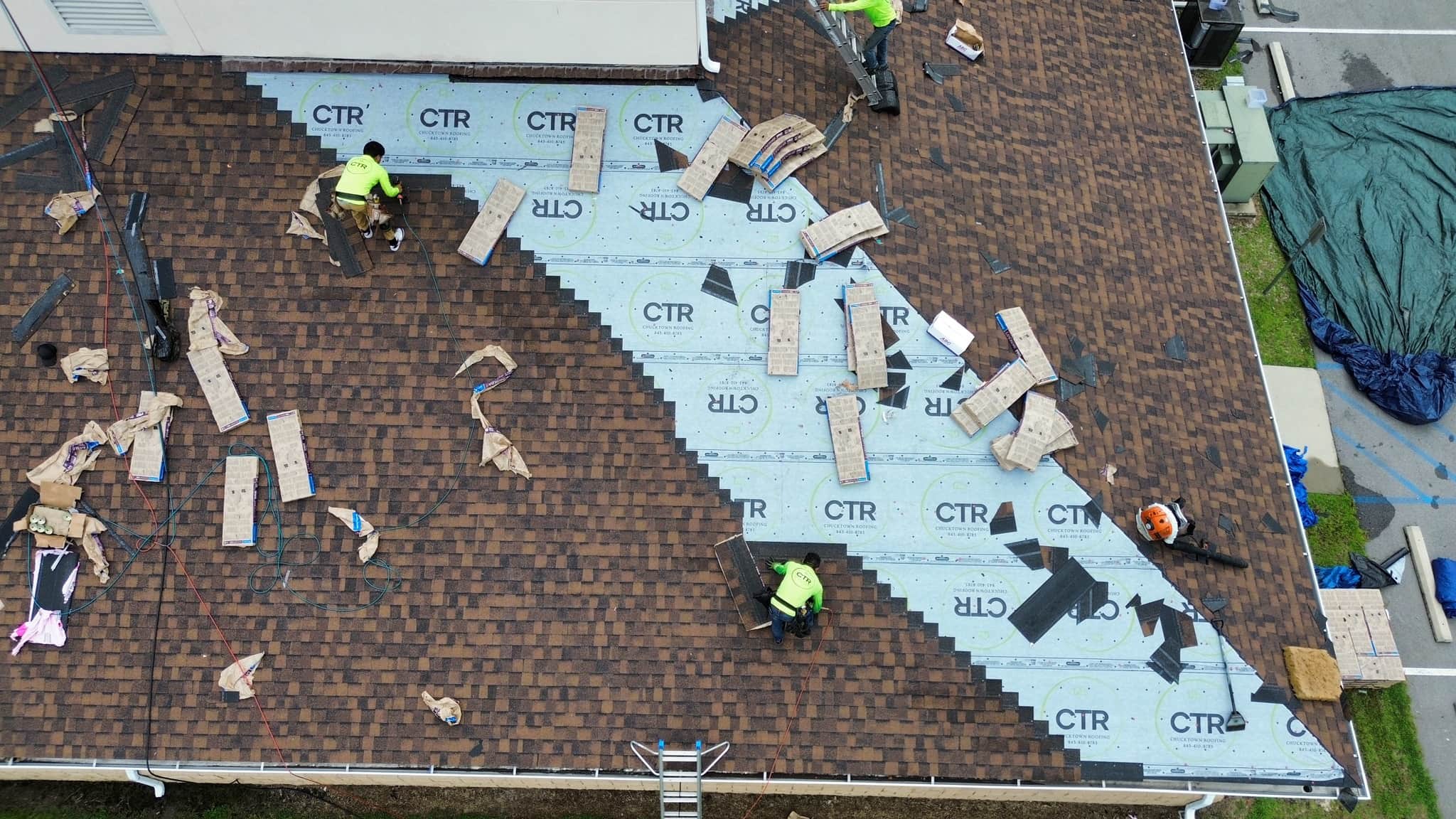workers on roof